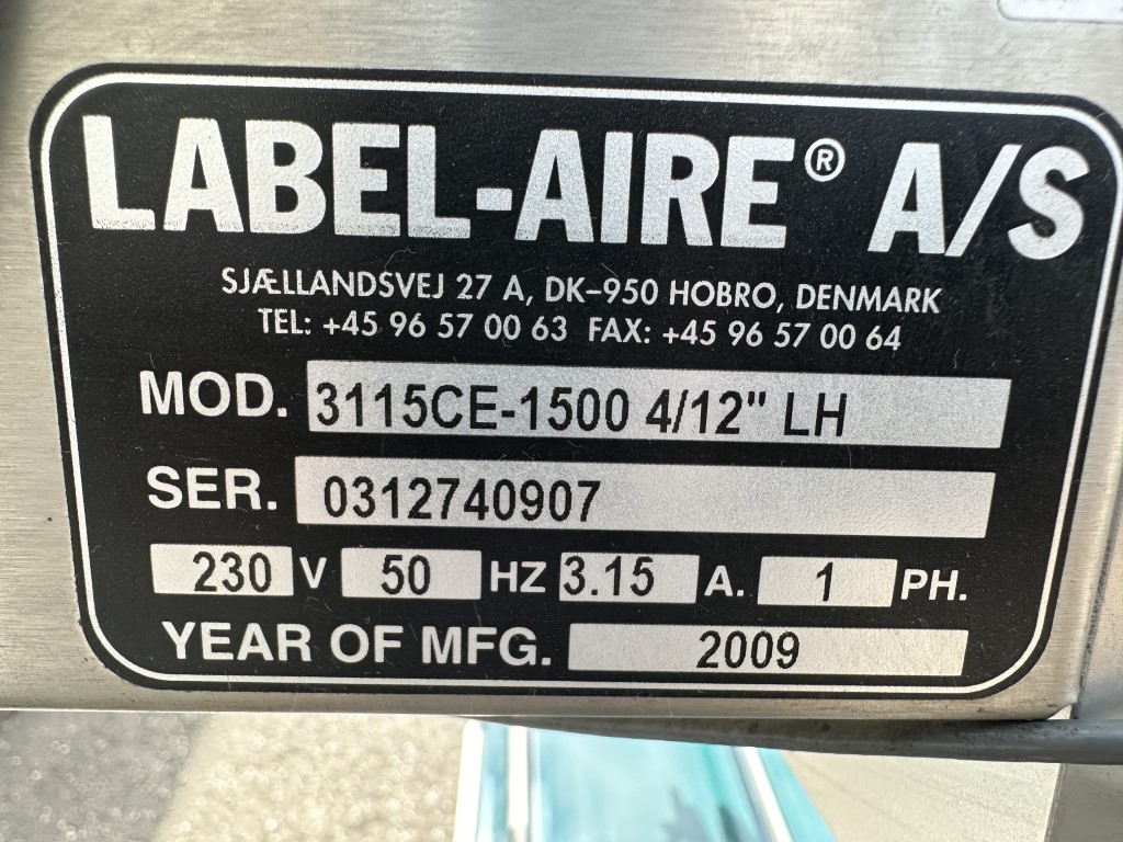 Label-Aire 3115CE-1500 4/12" LH ������������� ������ � ���������� ���