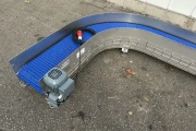 180 Ø curved conveyor 350 x 150 cm