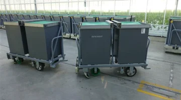 Intrasit Alcoa Container betakarító kocsik - közlekedési rendszer uborka