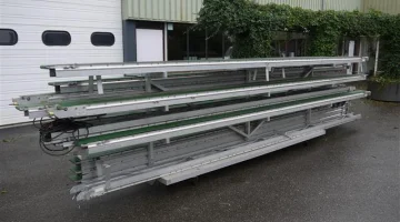 Wevab système de transport de transport de plantes en pot à vitesse réglable.