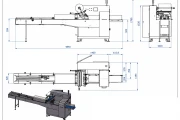 A-412C Flowpacker MIF Food Enginering ondersealer RVS met EME printer