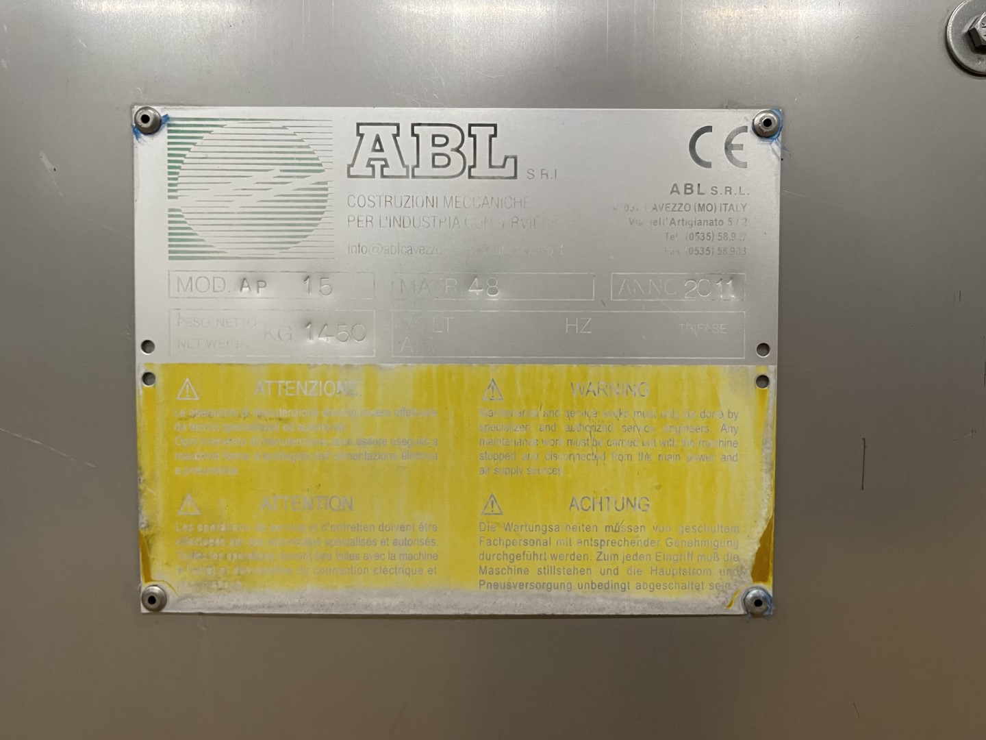 ABL AP15 + GTF нож для очистки ананасов и дыни (AP15) и слайсер (GTF)