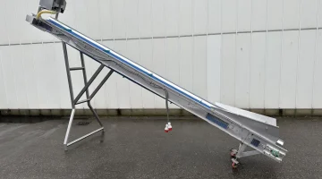 Лифт ABL с сетчатой лентой и рамой из нержавеющей стали.