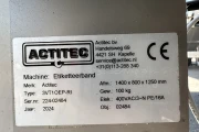 Actitec 3VT1OEP-RI labelling machine for bottom with printer