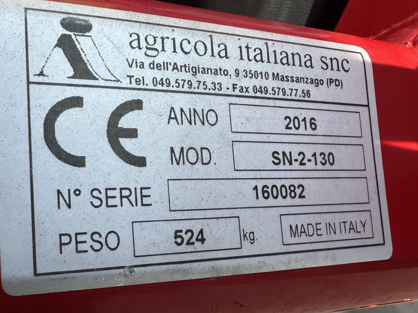 Agricola SN-2-130 �������������� ������ 3 ����