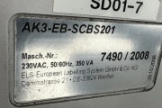 AK3-EB-SCBS201 labelling machine with conveyor 325 x 20,5