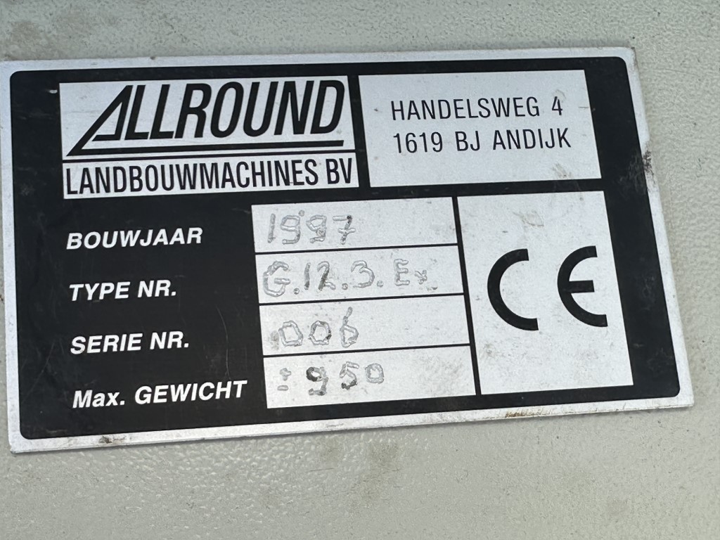 Allround G 12.3.B roller sorting machine 120 cm • Duijndam Machines
