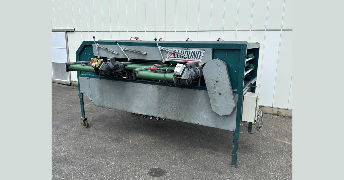 Allround roller sorting machine 120 cm with 3 sortings • Duijndam Machines
