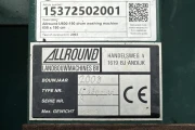 Allround U600-190 trommelwasmachine 600 x 190 cm