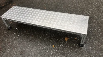 Treapta platformă din aluminiu pentru a sta în picioare