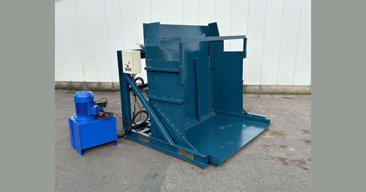 Antha box tipper max 150 cm wide boxes • Duijndam Machines