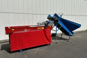Asa-Lift BS-100 with feed bunker and transverse discharge conveyor