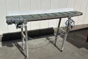 Asa-Lift BS-100 with feed bunker and transverse discharge conveyor