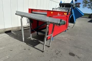 Asa-Lift BS-100 with feed bunker and transverse discharge conveyor