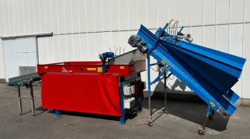 Asa-Lift BS-100 com silo de alimentação e transportador de descarga transversal