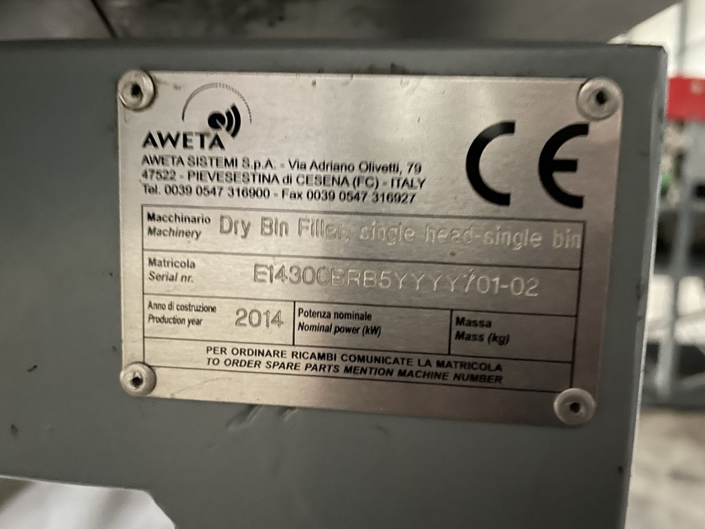 Aweta Dry bin filler