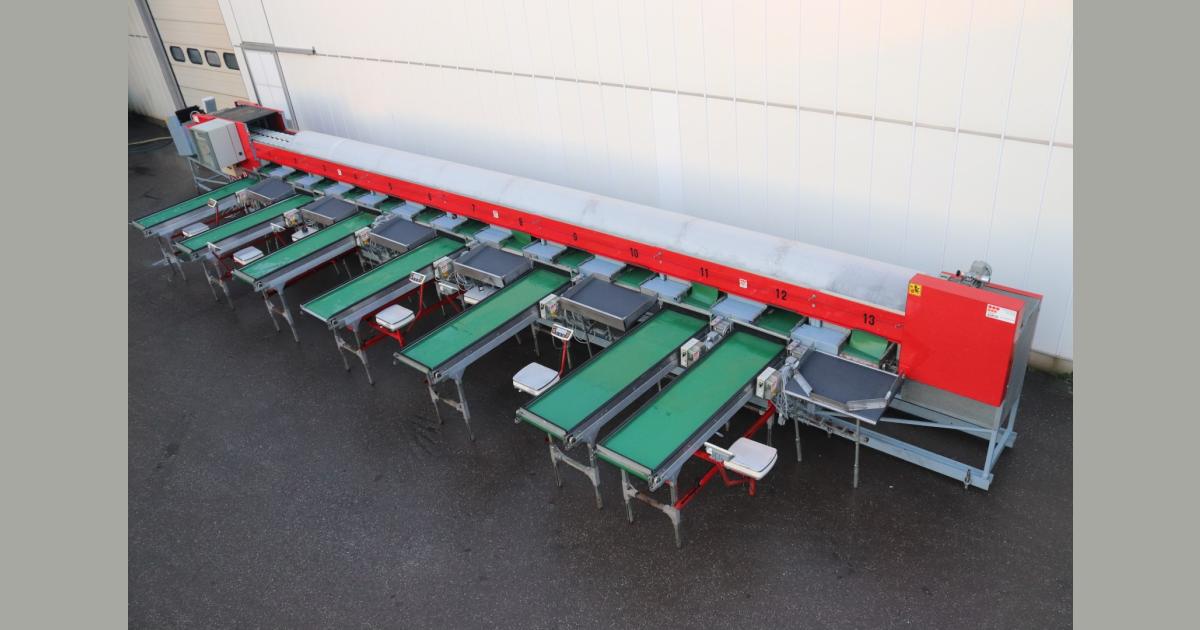 Aweta G2-12 sorting machine for fruit • Duijndam Machines