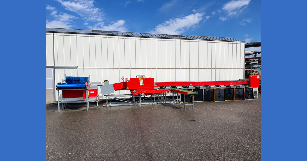 Aweta G3-8 apple & fruit sorting machine • Duijndam Machines