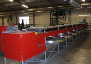Aweta GS-8 sorting machine for eggplant • Duijndam Machines