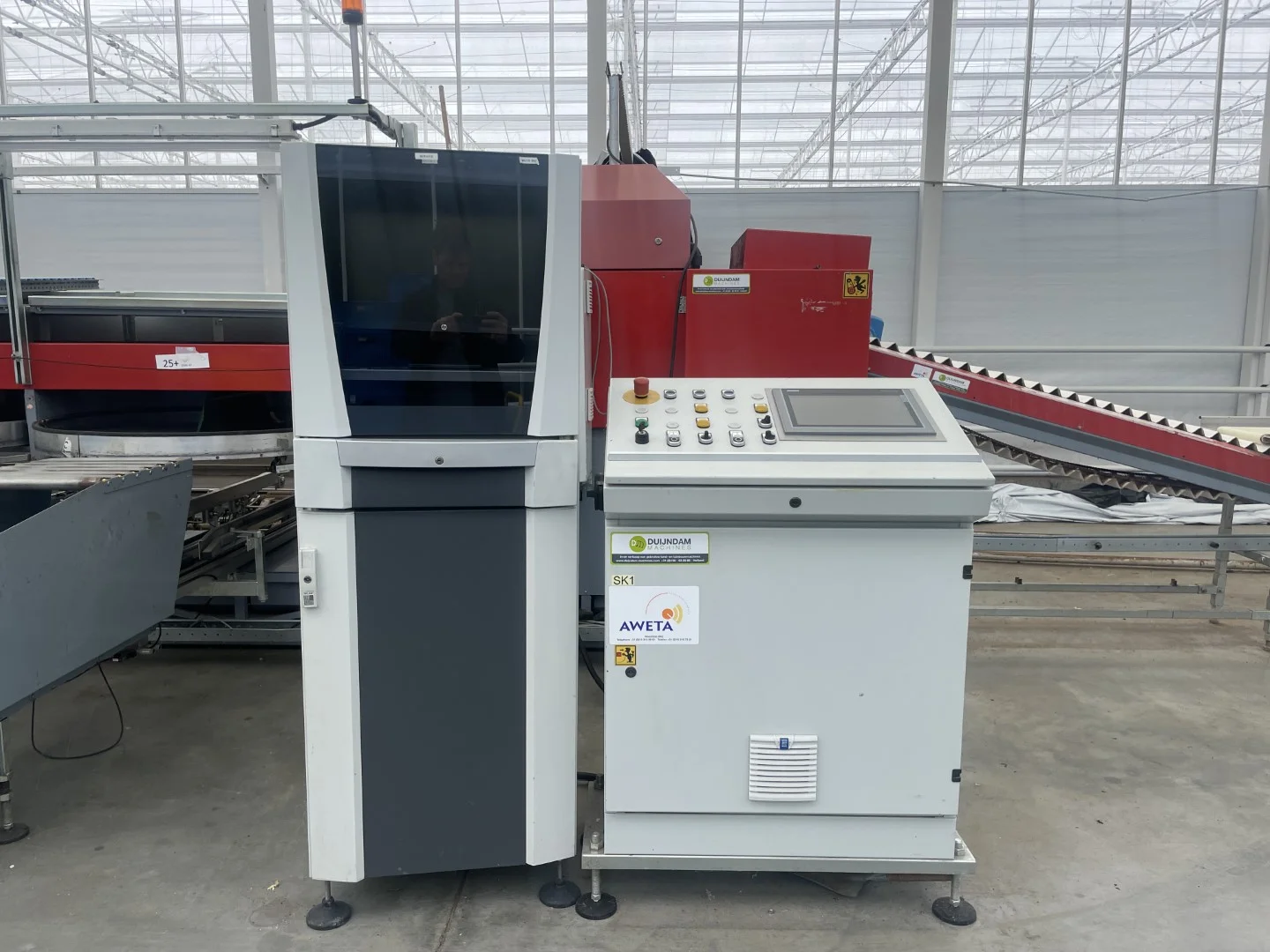 Aweta GSM-10 cucumber sorting machine with discharge system • Duijndam ...