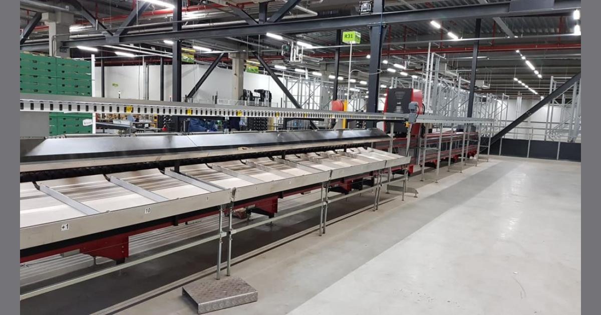 Aweta Megastar 1-10+1 sorting machine for mango • Duijndam Machines
