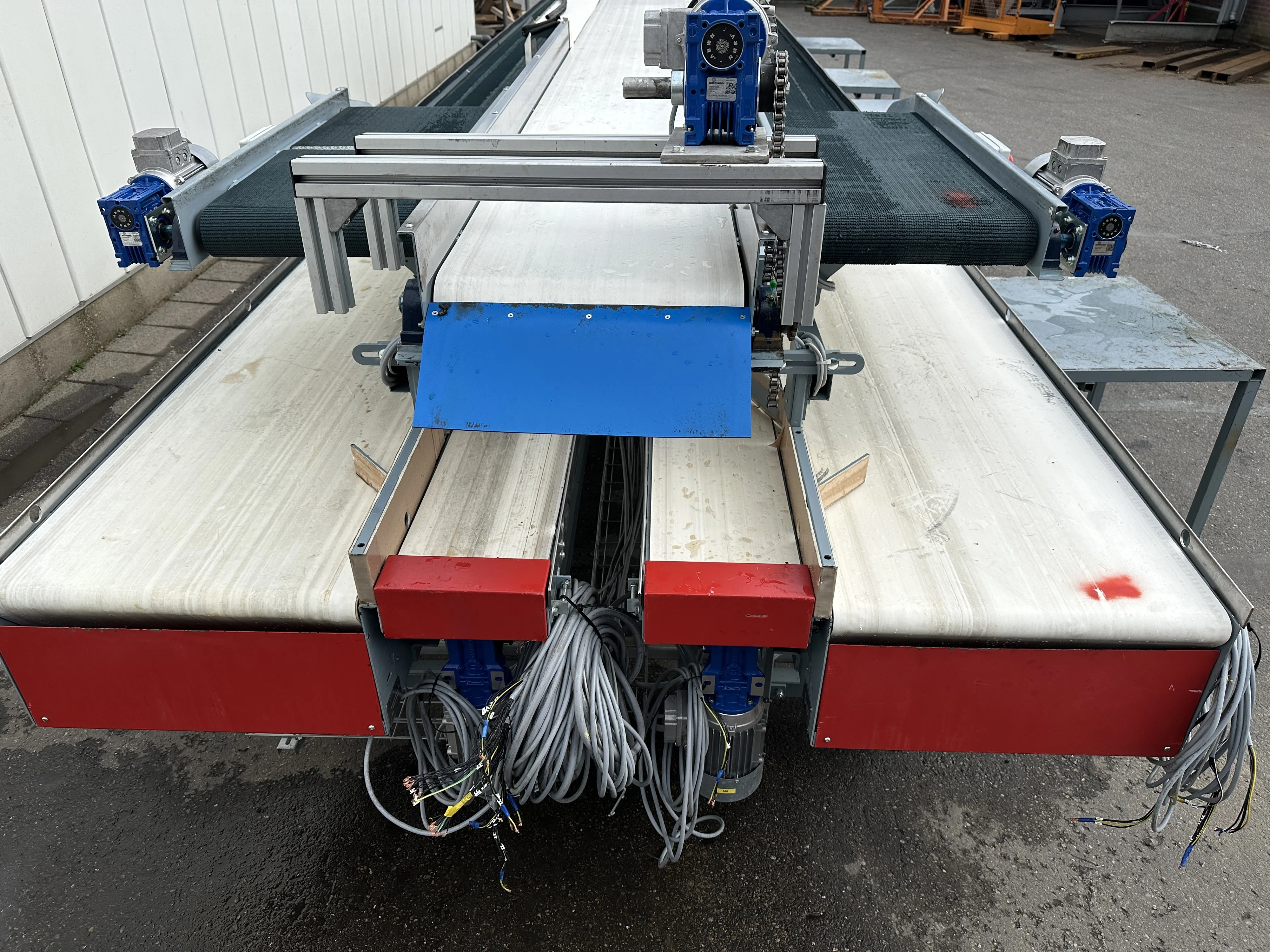 Aweta production and packaging line double packing conveyor • Duijndam ...