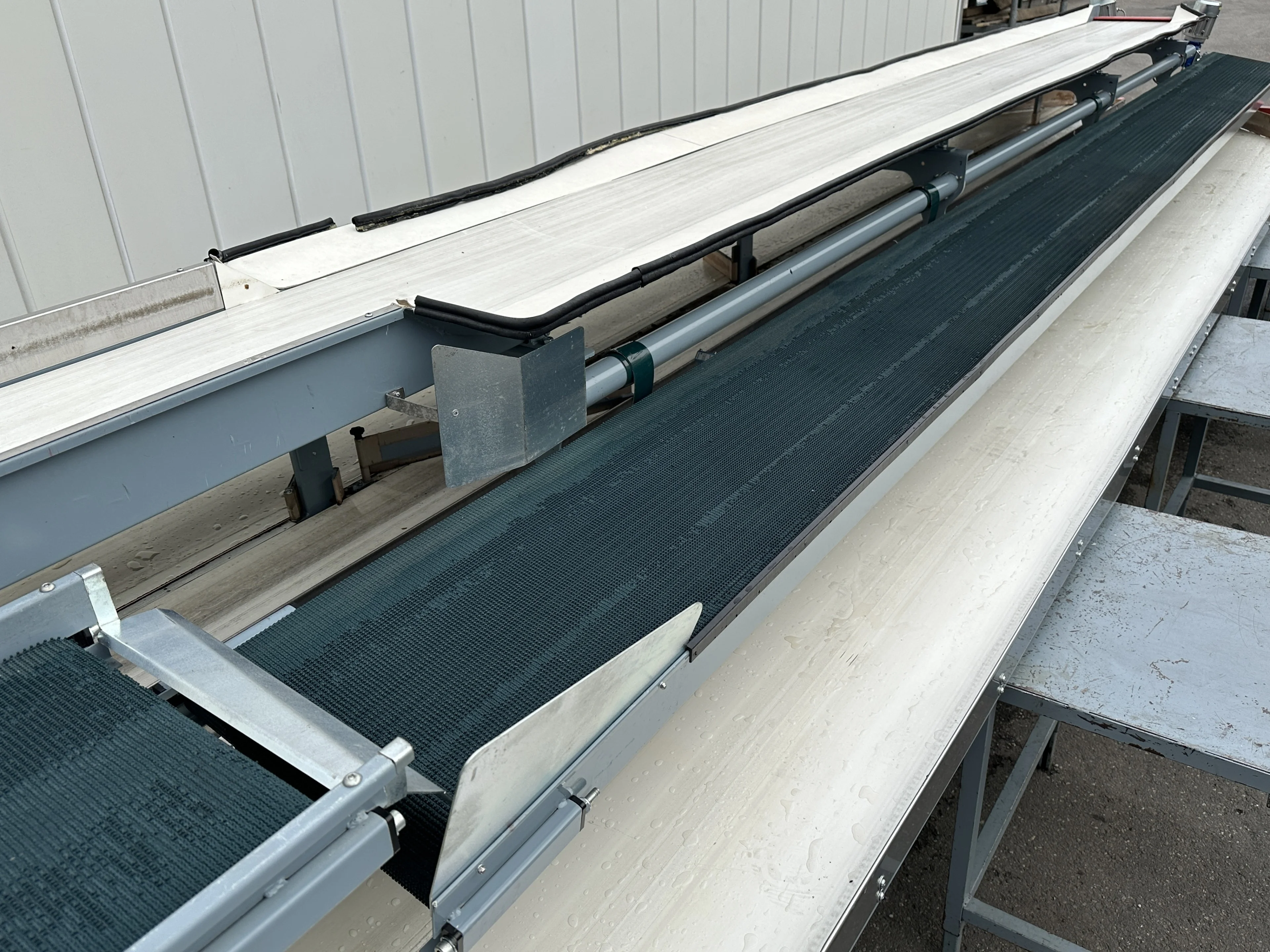 Aweta production and packaging line double packing conveyor • Duijndam ...