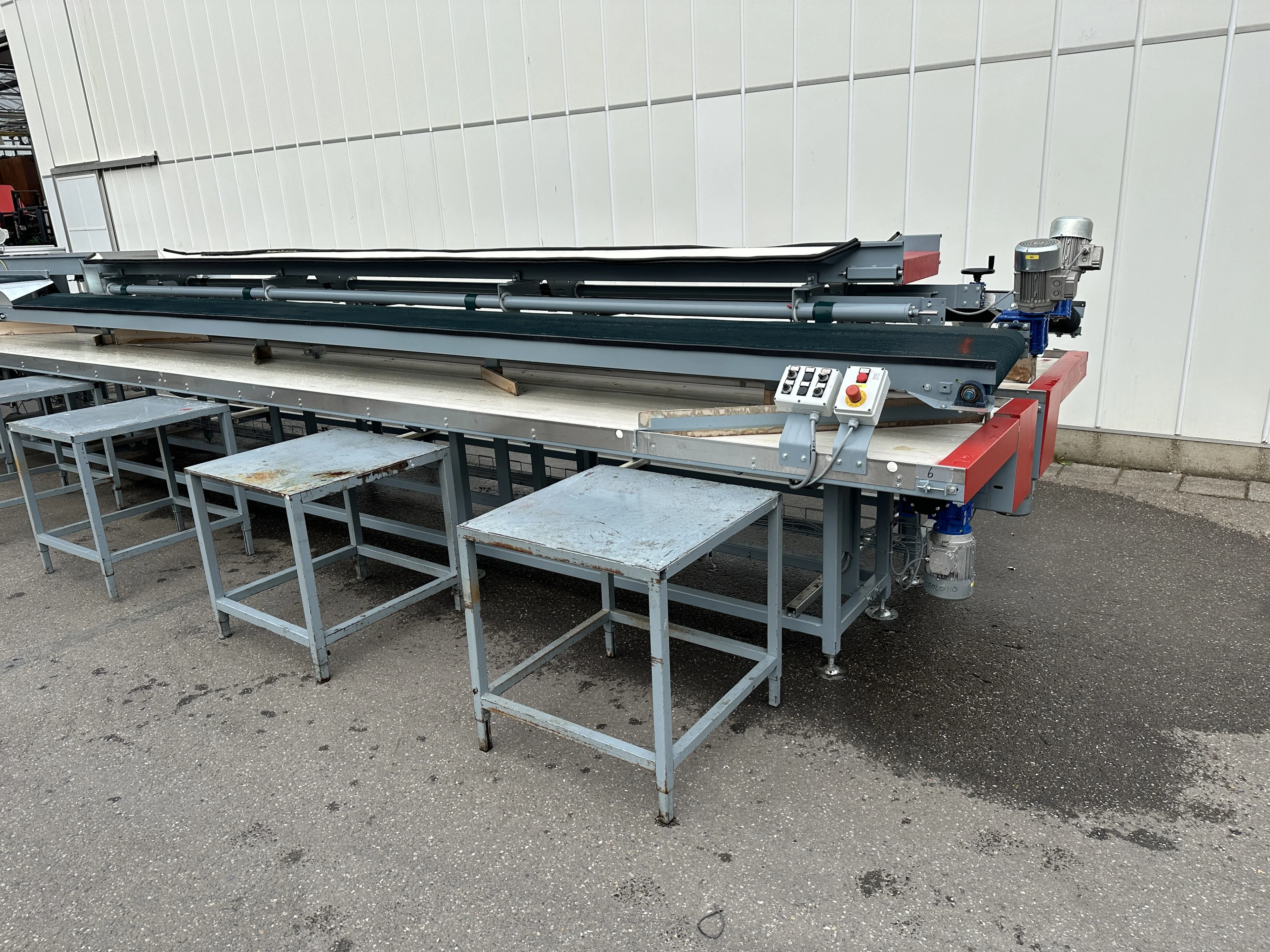 Aweta production and packaging line double packing conveyor • Duijndam ...