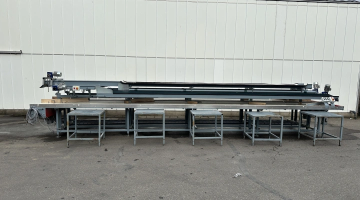 Aweta production and packaging line double packing conveyor