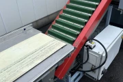 Aweta SK1 cucumber wrapping machine with feeding conveyor