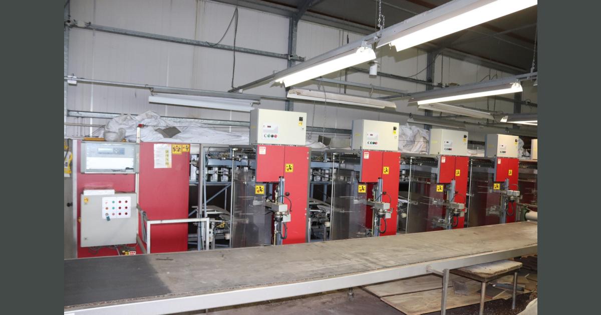 Aweta TRS rose bunching machines with 5 stations • Duijndam Machines