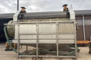 Barrel washing machine stainless steel 400 x 120 cm