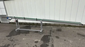 BCK convoyeur Convoyeur à rouleaux 425 x 20 cm + 50 cm