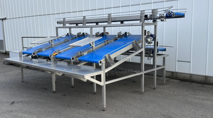 BCK production and packaging line with 4 conveyors