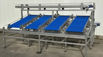 BCK ligne de production et d'emballage avec des convoyeurs à rouleaux