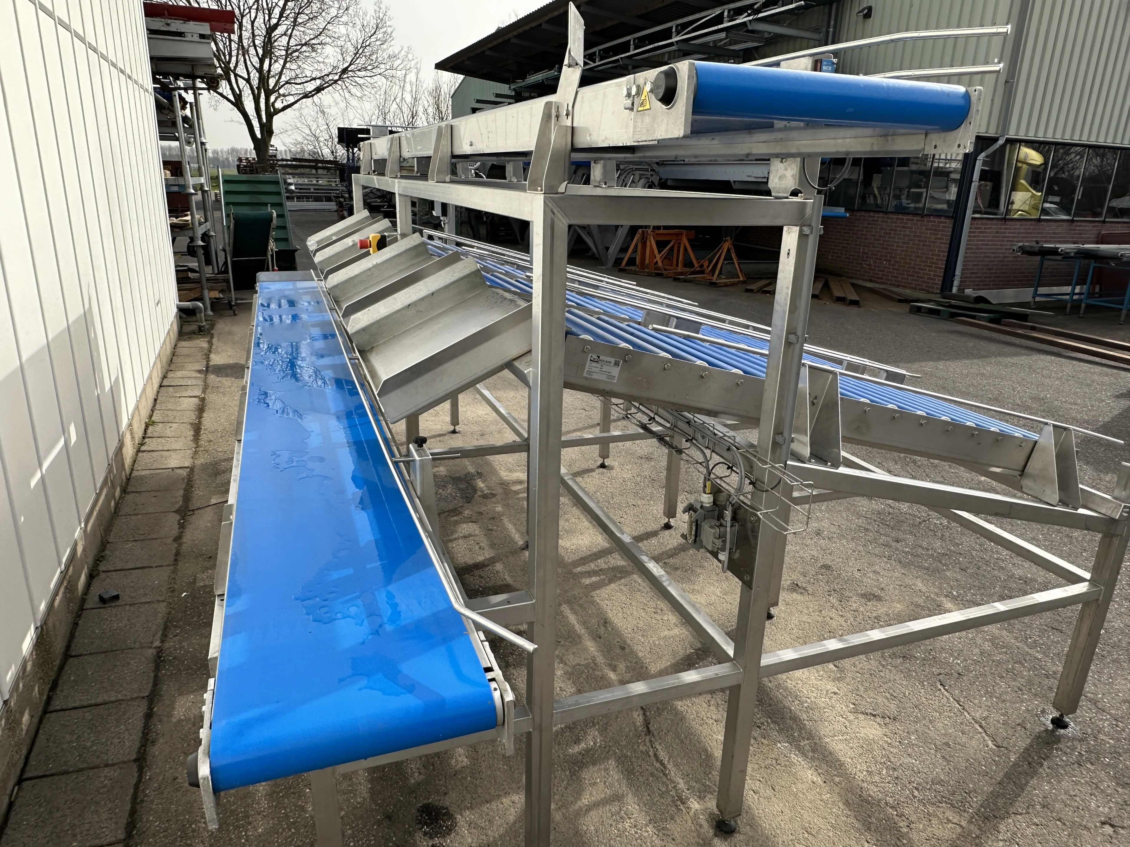BCK productie- en inpaklijn met rollenbanen • Duijndam Machines