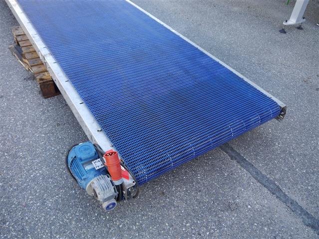 Пластиковая конвейерная лента Beerepoot с рамой из нержавеющей стали 375 см x 108 см