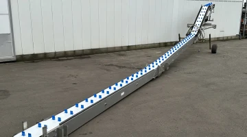 Correia transportadora de colheita de beterraba em alumínio para vegetais colhidos à mão, como repolho e brócolis 12 metros