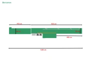 Bercomex SO2BB-SL3-DD flower processing machine with 2 binding machines dimensions