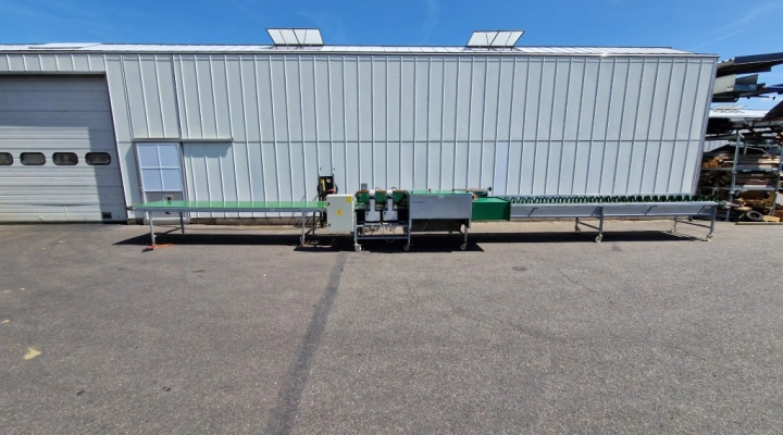 Bercomex SOBB-SL5-DD flower bunching machine with 2 CRM binders and collection conveyor