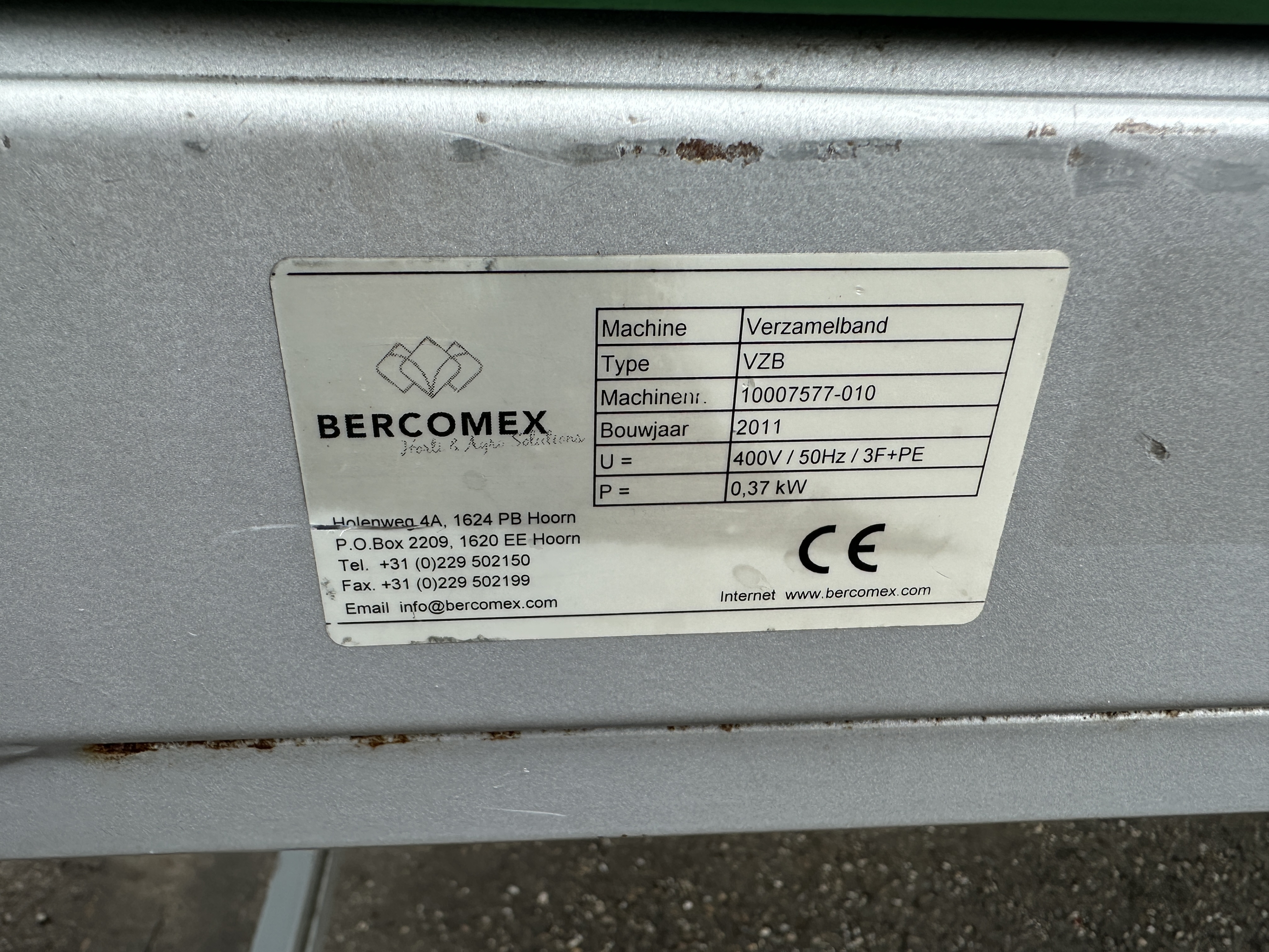 Bercomex VZB Накопительный конвейер 410 х 90 см