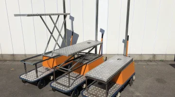 Berg elektryczny wózka rurowe do pielęgnacji Z nożycami mechanicznymi, szyna 42,5 cm