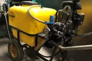 Berthout spraying cart with Comet MC25 pump and Honda motor