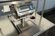 Bizerba Stainless steel working table with 2 Bizerba BT scales