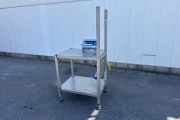 Bizerba work table stainless steel with scale max.3 kg
