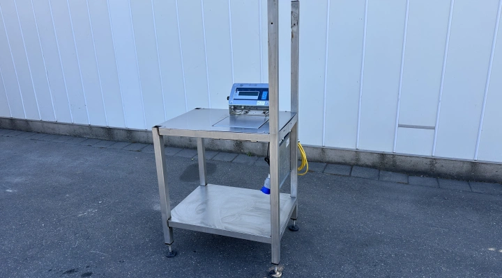 Bizerba work table stainless steel with scale max.3 kg