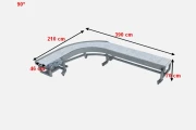 Bochtband 90 graden curved conveyor
