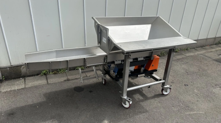 Bodijn trilgoot vibratory feeding hopper output width 19 cm