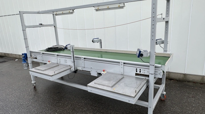 Bogaerts conveyor with 4 scales