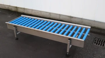Bouwpaco stainless steel roller conveyor 200 x 55 cm